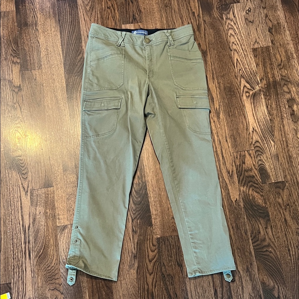 Democracy Ab Solution Cargo Utility Adjustable Leg Women’s Olive Green Pants